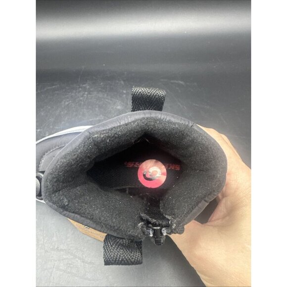 Skechers Skech-Lite Waterproof Black Red Winter Snow Boots TODDLER Sz 6 NEW - Picture 7 of 9